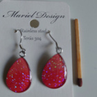 Mariel Design korvakorut 2 paria pinkki ja punainen - pikkukuva 4