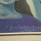 Tauno Rautapalo-Rapp öljyvärimaalaus Korvakorutyttö -74 - pikkukuva 2