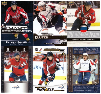 6 x ALEXANDER OVECHKIN Capitals, Erikois Kortteja