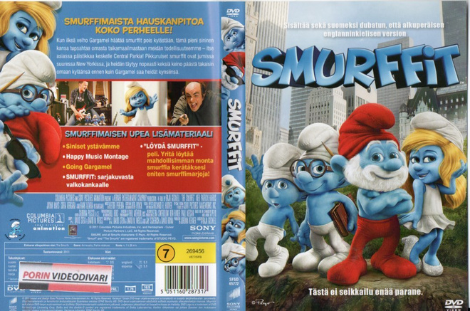 Smurffit	(26 276)	k	-FI-	DVD				2011	movie,