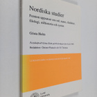 Gosta Holm : Nordiska studier : femton uppsatser om ord, ... - pikkukuva 1