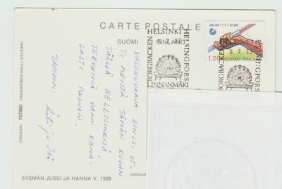 Postileima : LINNANMÄKI 6.7.83