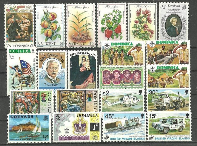 KARIBIAN SAARIA suuri levyllinen postituoreita **