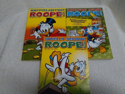 ROOPE-SETÄ  3 kpl   395, 397, 398   HYVÄ