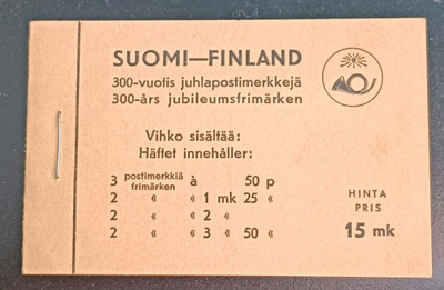 1938 vihko V1 - Posti 300 vuotta **
