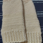 VILLALAPASET Alina´s Handmade käsin virkattu LUONNONVAALEA - pikkukuva 3