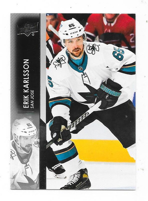 2021-22 Upper Deck #395 Erik Karlsson , San Jose Sharks