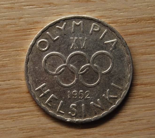 500 Markkaa 1952 Helsingin Olypialaiset Hopeaa