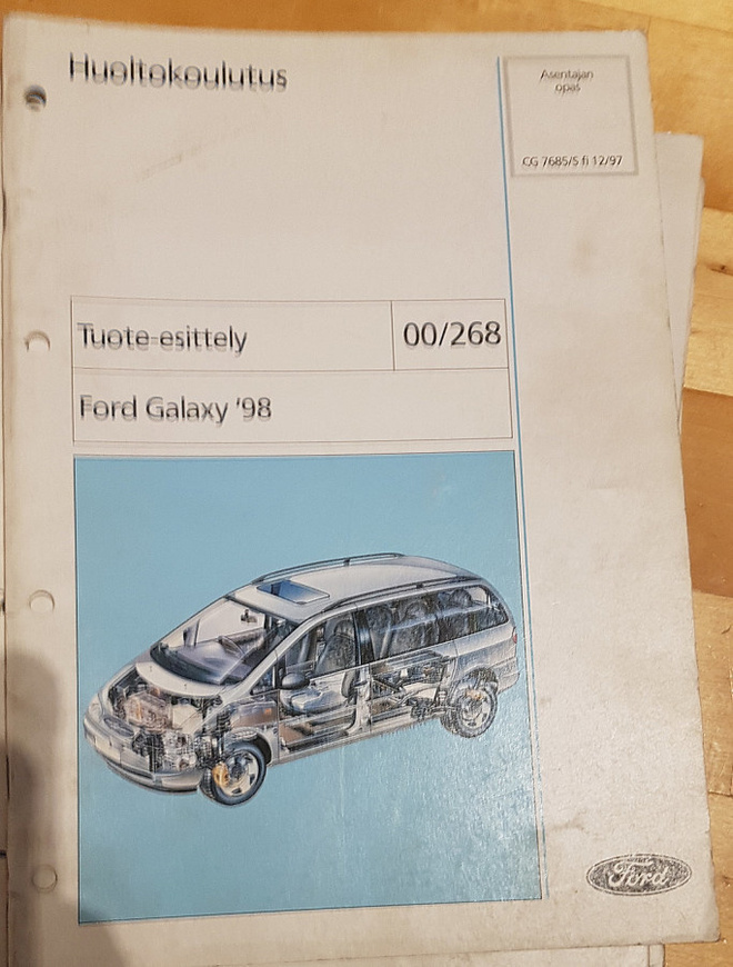 FORD GALAXY 1998 : Asentajan opas - Tuote-esittely
