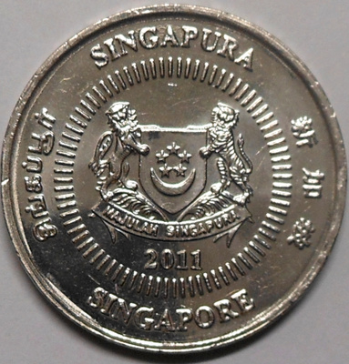 Singapore. 50 cents 2011.