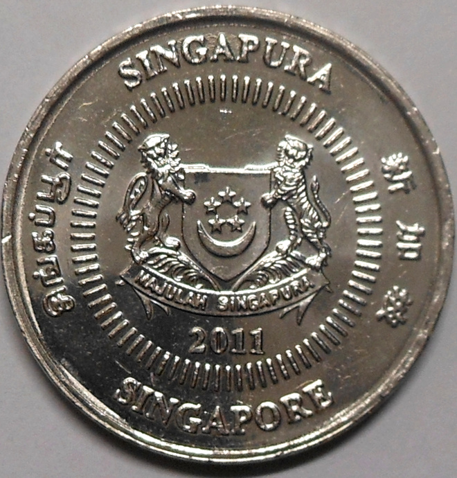Singapore. 50 cents 2011.