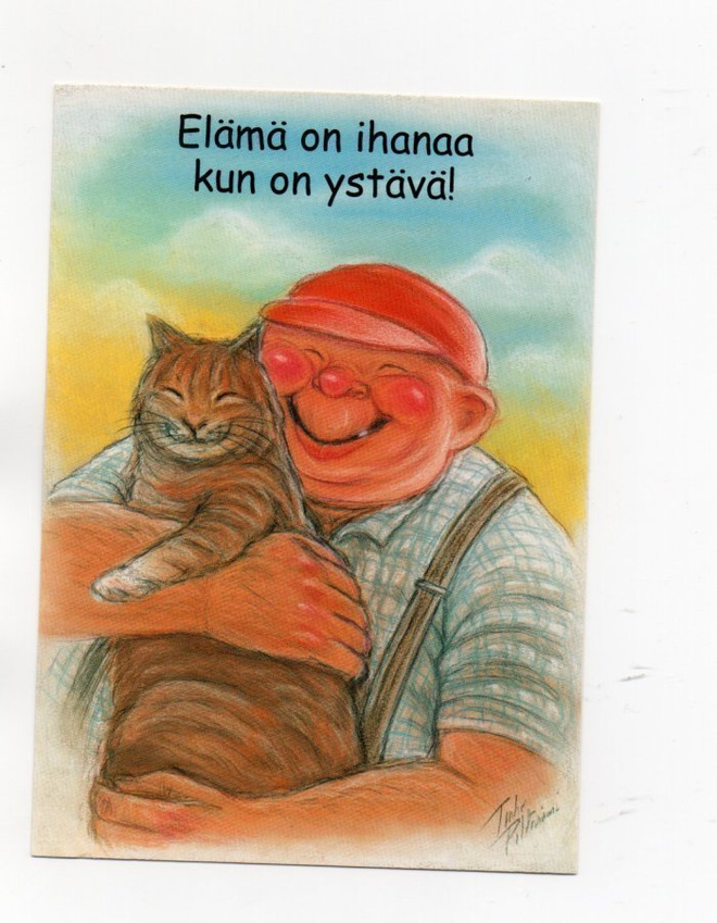 °°ELÄMÄ ON IHANAA KUN ON YSTÄVÄ!°° -KORTTI /Hörölä