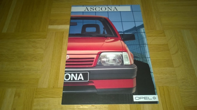 Esite Opel Ascona C vuodelta 1986 1987