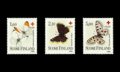 990-2 ** Punainen Risti perhosia (1986)