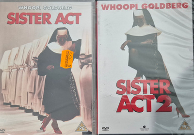 Sister Act - Nunnia ja konnia 1 & ja 2 -DVD.UUSI