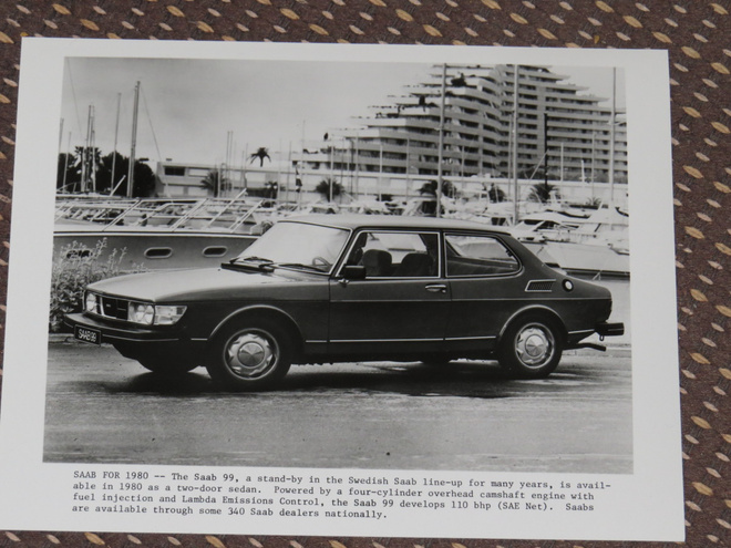 1980 Saab 99 pressikuva - KUIN UUSI - USA