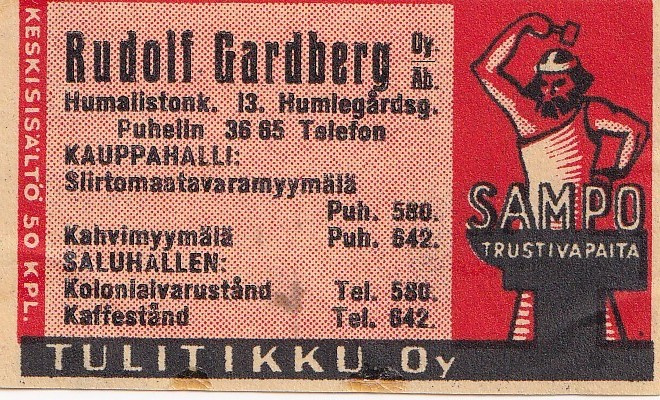 Helsinki, Rudolf Gardberg OY , Sampo     7/13