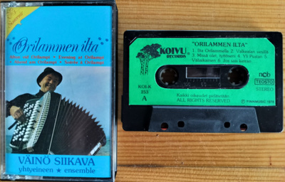 VÄINÖ SIIKAVA YHT-ORILAMMEN ILTA-Kasetti, KOI-K 253,v.1978