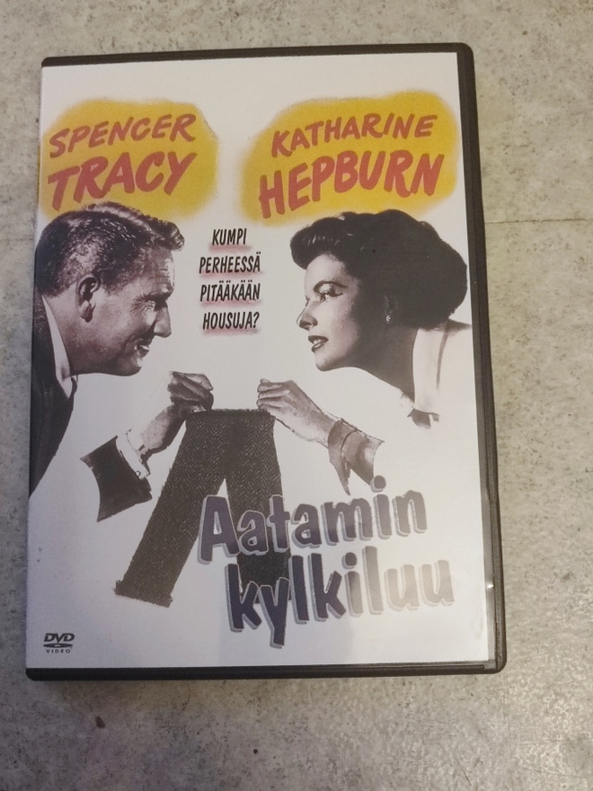 Aatamin kylkiluu Spencer Tracy Katherine Hepburn