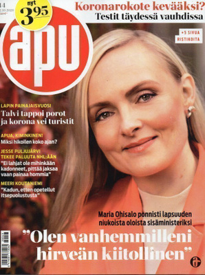 Apu n:o 44 2020 Maria Ohisalo. Jesse. Jannika B. Tähtihetket