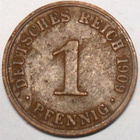 Saksa. 1 pfennig 1909A. - pikkukuva 1