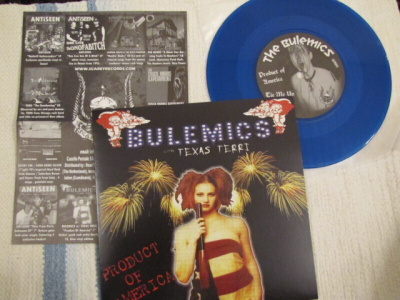 Bulemics w. Texas Terri 7 45 sininen vin Italia 2000
