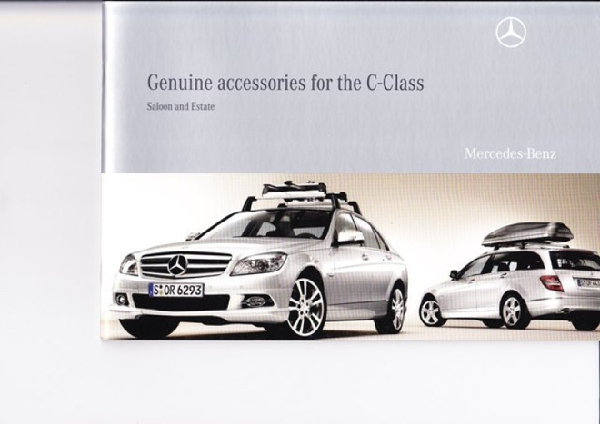 Mercedes-Benz C-sarja lisävarusteet -esite, 2007