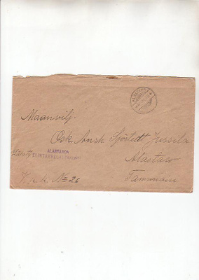 Alastaro, Elintarvelautakunta, kuori ja sisältö 1919.