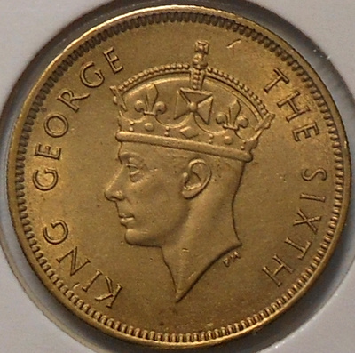 Hong Kong.  10 cents 1949.