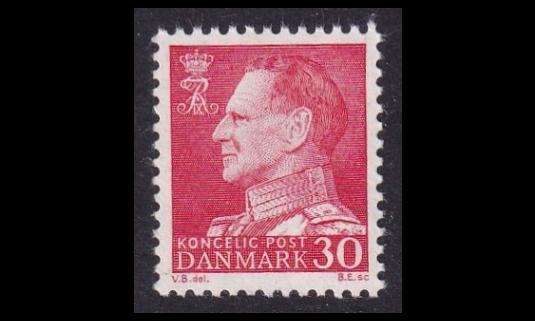Tanska 391y ** Frederik IX 30 öre Y-paperi (1961)