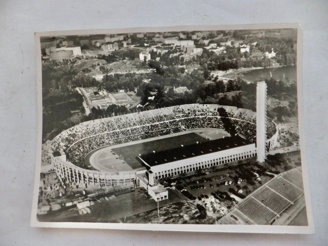 VANHA Postikortti Helsinki Olympia 1952 Stadion