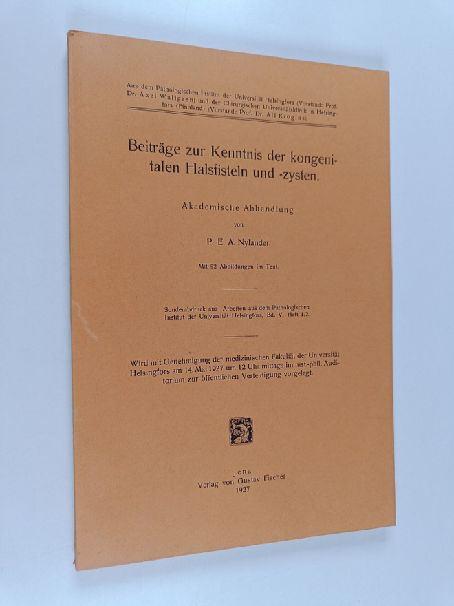 P. E. A. Nylander : Beiträge zur kenntnis der kongenitale...