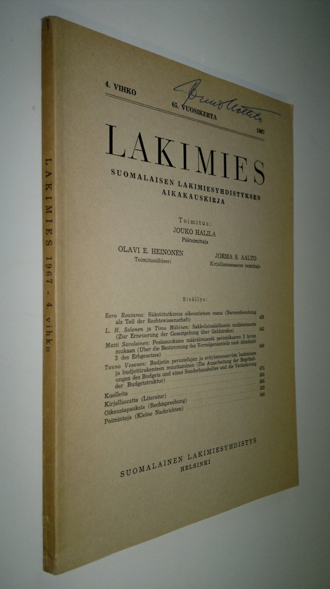 Lakimies 1967 nro 4