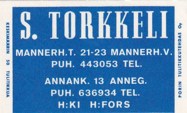 Helsinki, S. Torkkeli ,   s85