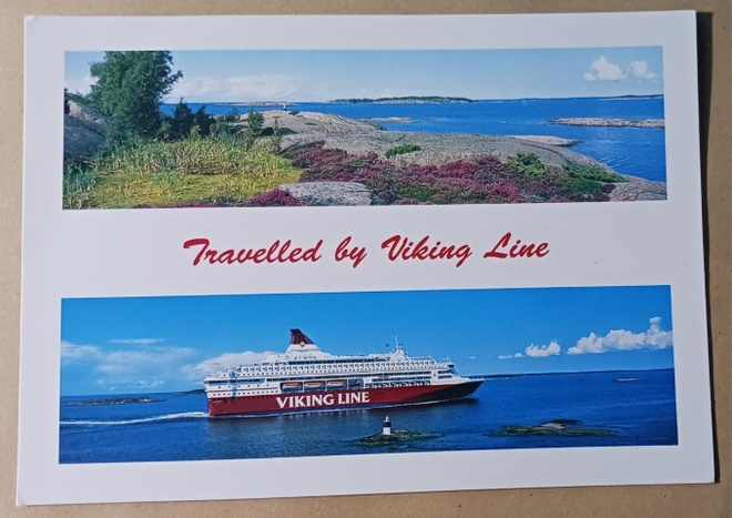 Travelled by Viking Line, kaksikuvapk, ei p.