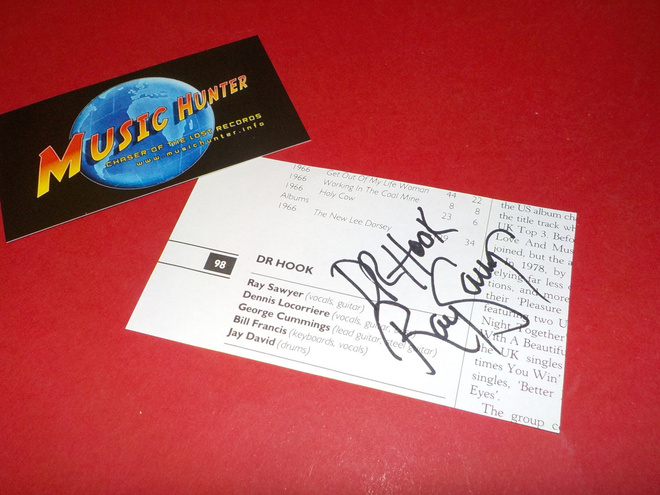 RAY SAWYER [ DR HOOK ] NIMIKIRJOITUS