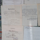 Vanhoja koulutodistuksia ja työtodistuksia 10 kpl - v.1916 - - pikkukuva 3
