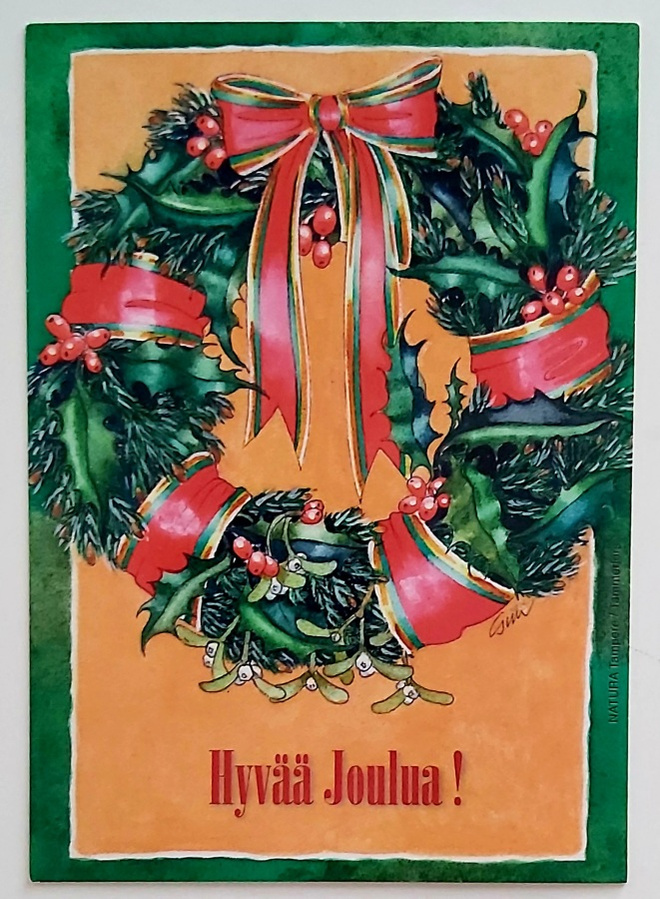 "Joulukranssi" KULKEMATON JOULUKORTTI