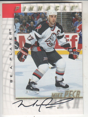 UD Be a Player Mike Peca nimikirjoituksella.