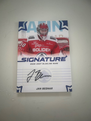 Jan Bednar blueline signature RARE 1/20.