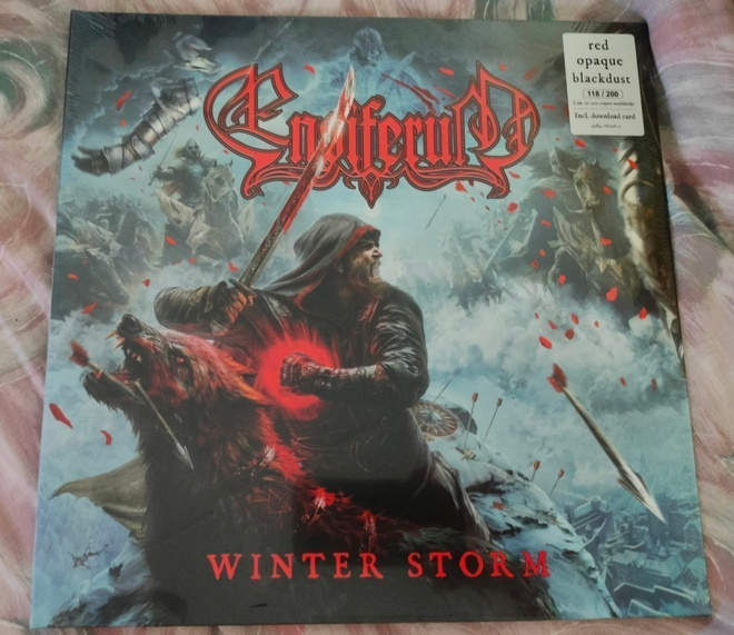 Ensiferum : Winter Storm - Red Opaque Blackdust - 12" vinyl