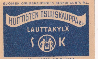Lauttakylä , Huittisten Osuuskauppa , SOK.   b582