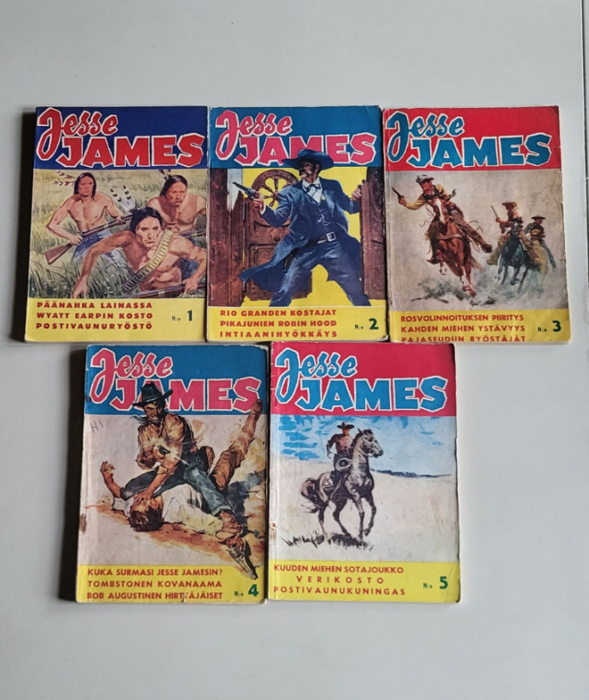JESSE JAMES LEHDET 1958-59