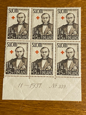 PR 1938 1 1/4MK+15PEN NUMERO KUUSILO**