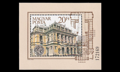 Unkari 3700BL173 ** Budapestin oopperatalo 100v (1984)