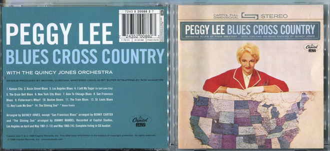 PEGGY LEE . CD-LEVY . BLUES CROSS COUNTRY