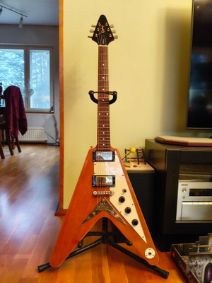 Epiphone '58 Flying V Korina -99