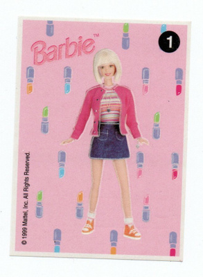 Purkkakuva BARBIE n.o 1  1999 Purukumikuva