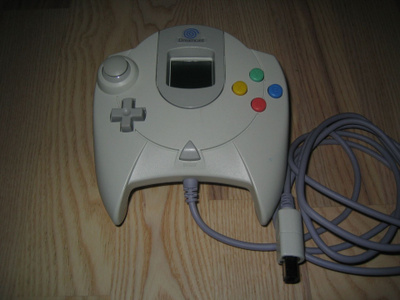 Sega Dreamcast Alkuperäinen Ohjain ja VMU Muistikortti