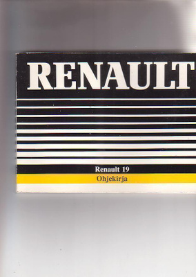 Renault 19, ohjekirja 1990.